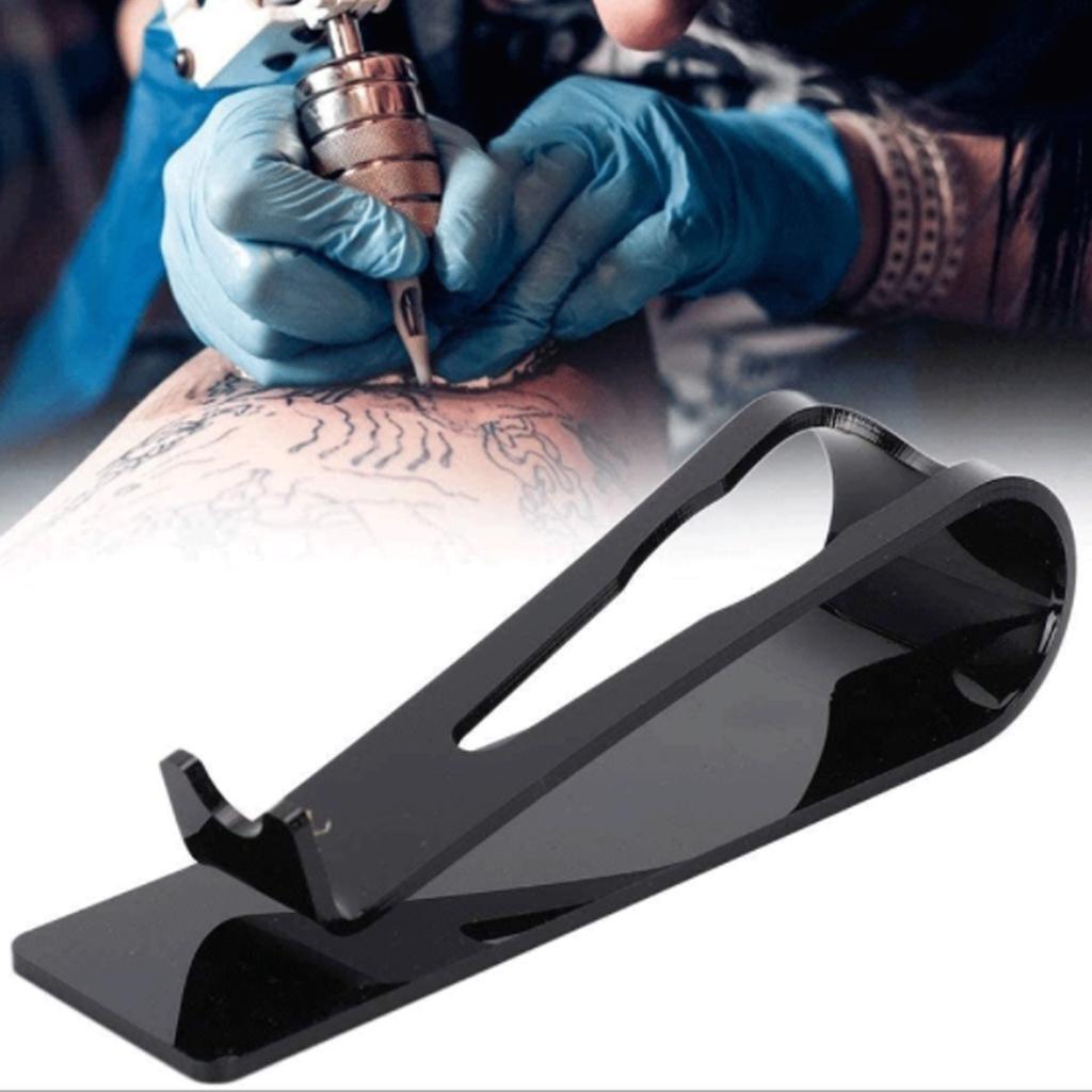 Tattoo Display Stand Lightweight Acrylic Tattoo Machine Holder Bracket Black