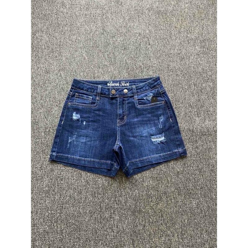 QUÂN SHORT JEANS NỮ TRƠN CÀI CÚC BA MÀU CẬP BẾN B-T