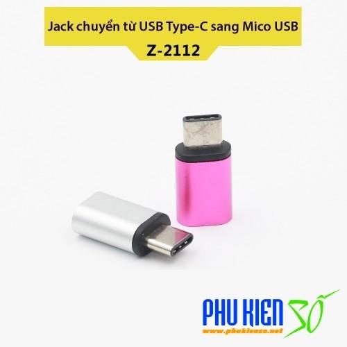 Jack chuyển từ USB Type-C sang cổng Micro USB