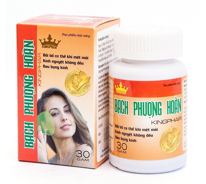 BẠCH PHƯỢNG HOÀNG Kingphar - Hộp 40 Viên - Bổ Khí Dưỡng Huyết, Kinh Nguyệt Không Đều , Đau Bụng Kinh