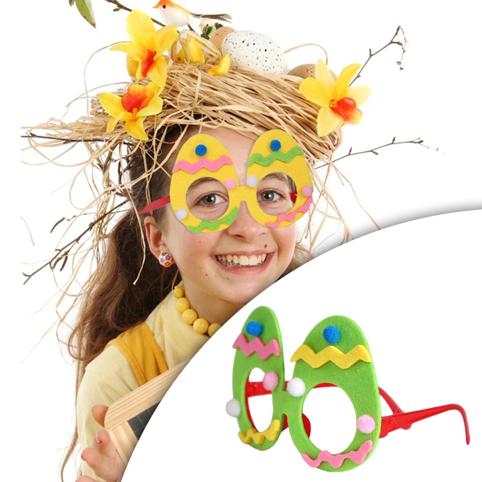 2x Cute Easter Glasses Boys Girls Gifts Eyewear for Birthday Party Decorations