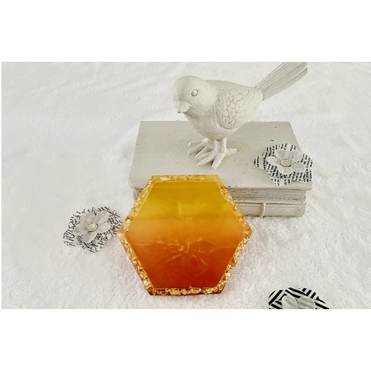 Miếng Lót Đế Ly Nước Singapore Chất Liệu Resin Floral Knots Có Thể Dùng Để Trang Trí