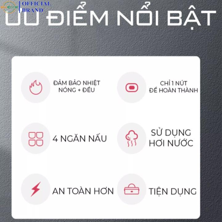 Hộp Cơm Giữ Nhiệt Cắm Điện Hâm Nóng Thức Ăn 2 Tầng Inox BUCOOK DFH-C02 Cho Dân Văn Phòng