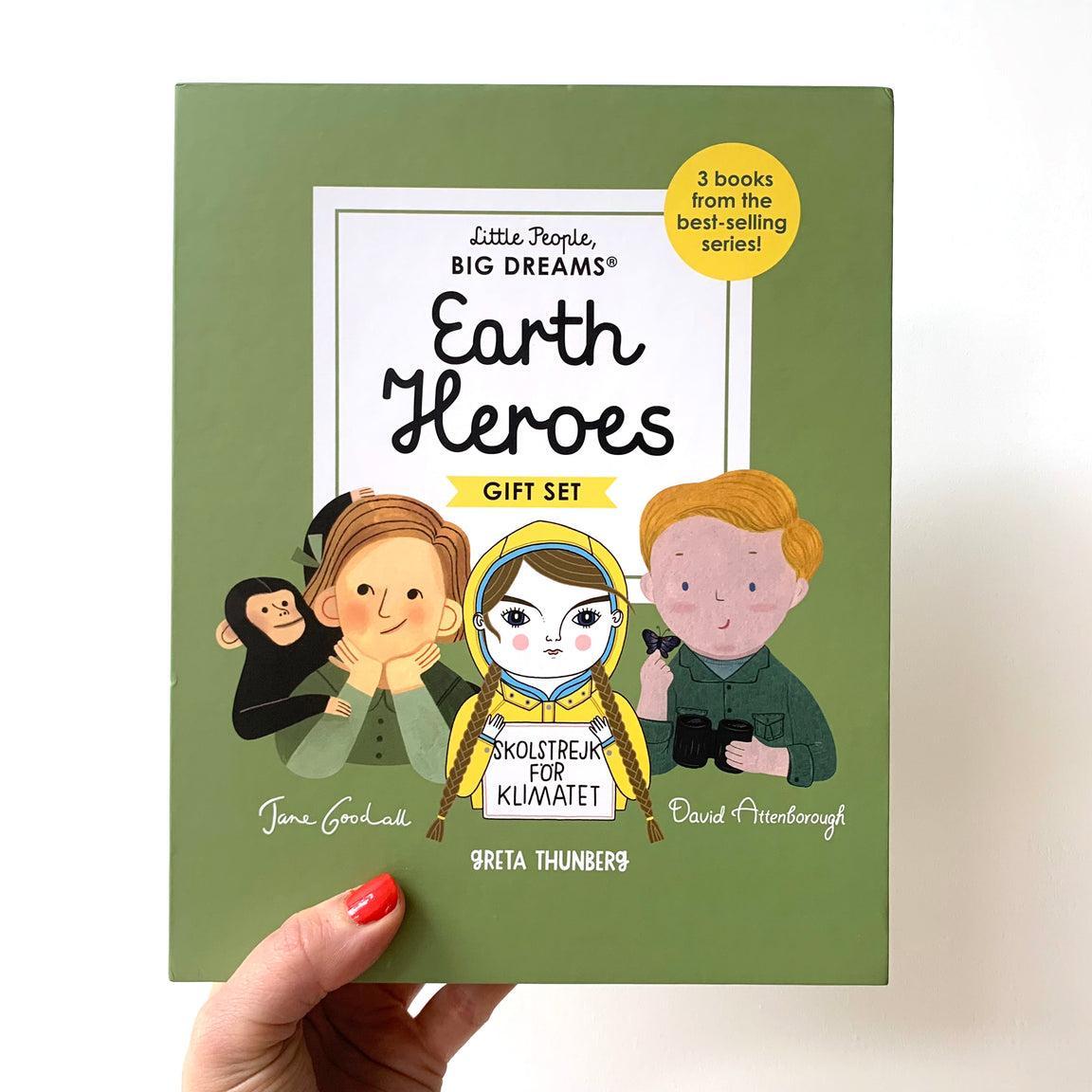 Little People, BIG DREAMS: Earth Heroes : 3 books from the best-selling series! Jane Goodall - Greta Thunberg - David Attenborough