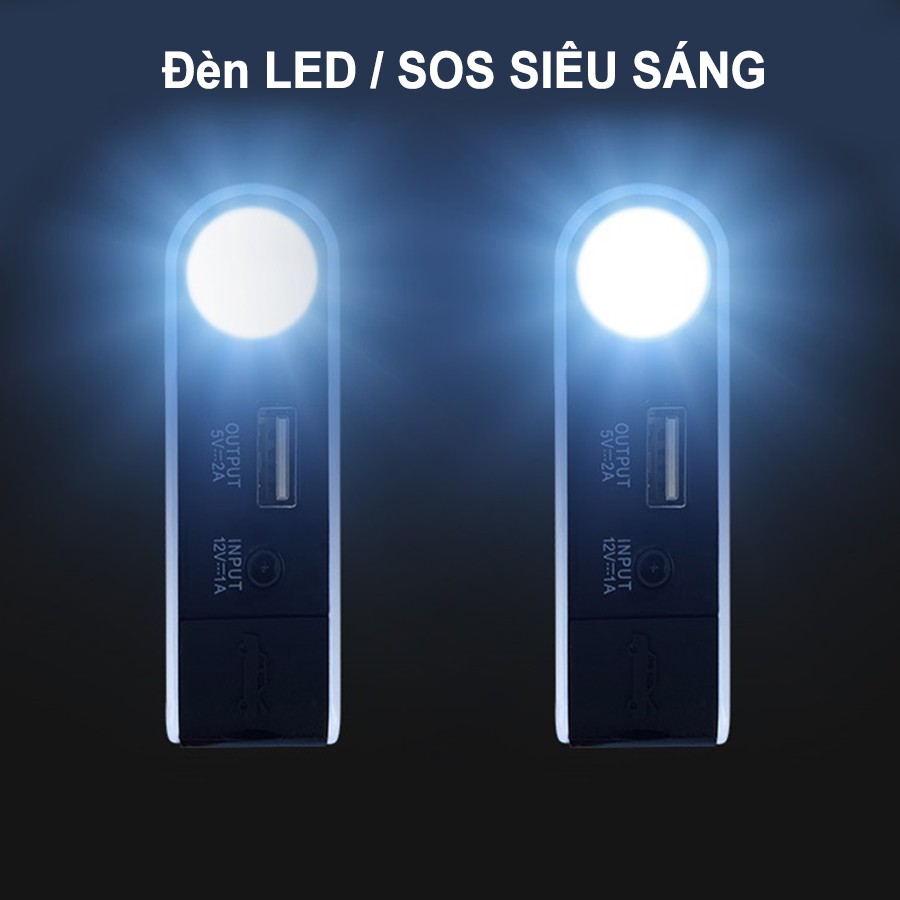 Bộ Kích Điện Bình Ắc Quy Ô Tô,Xe Máy Dung Lượng Lớn 30.000 mAH,Tích Hợp Sạc Dự Phòng Cho Thiết Bị Di Động Tự Ngắt Khi Đầy