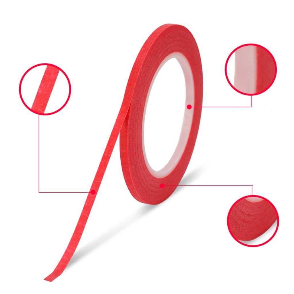 10Pcs Thin Draping Tape Marking Pattern Masking Tape Self-Adhesive Gridding Tape