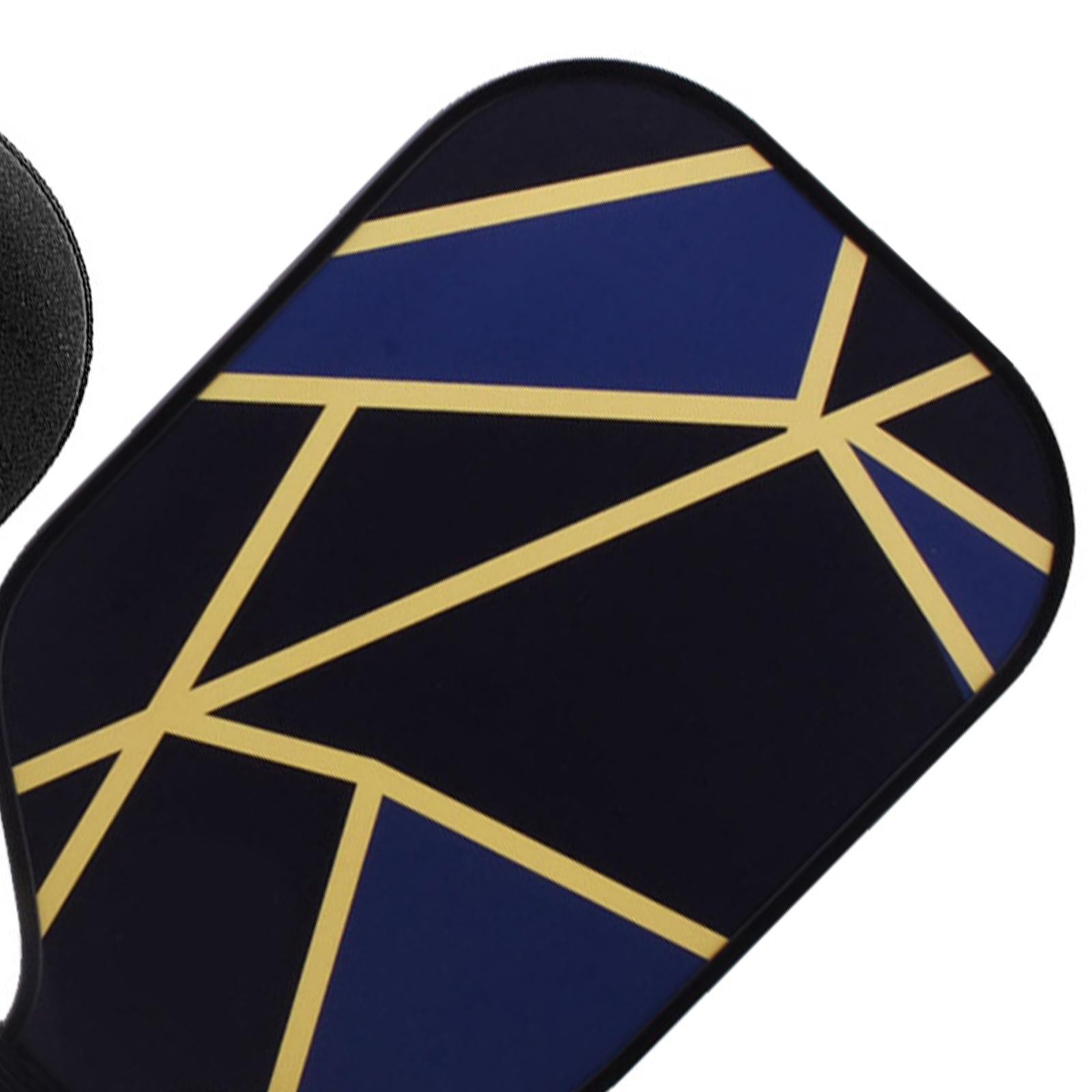 Pickleball Paddle, Fiberglass Surface Polypropylene Honeycomb Core, Anti Slip Sweat Absorbing Grip, Portable Carry Bag