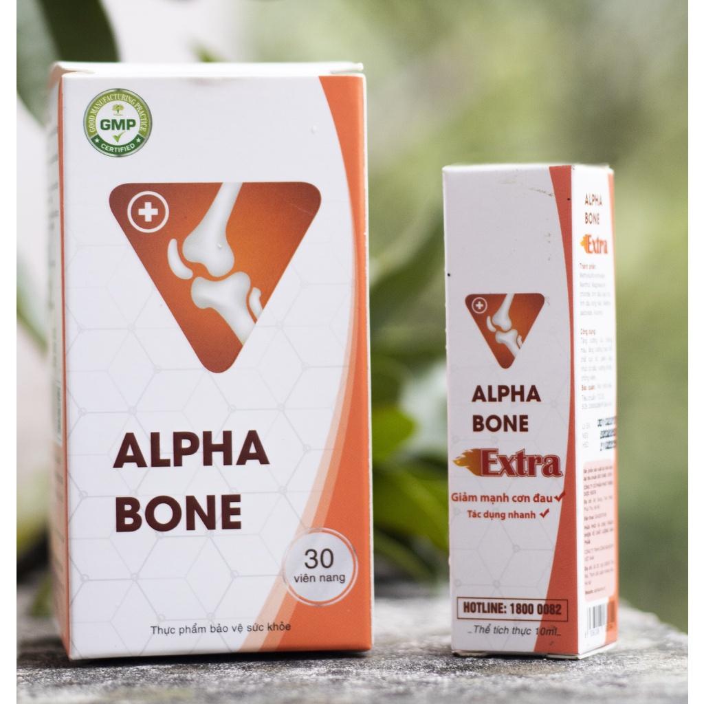 Dầu xoa bóp xương khớp Alphabone Extra tăng cường lưu thông máu, dầu lăn massage cổ vai gáy, thoát vị đĩa đệm