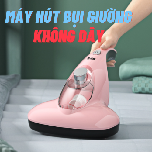 CHÍNH HÃNG: Máy hút bụi giường, đệm, thảm không dây CHIGO, lực hút 10.000 Pa, diệt khuẩn bằng tia UV và nhiệt độ 50 độ C