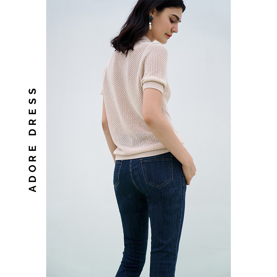Áo Polo T-shirts len dệt 3 màu 313TS1002 ADORE DRESS