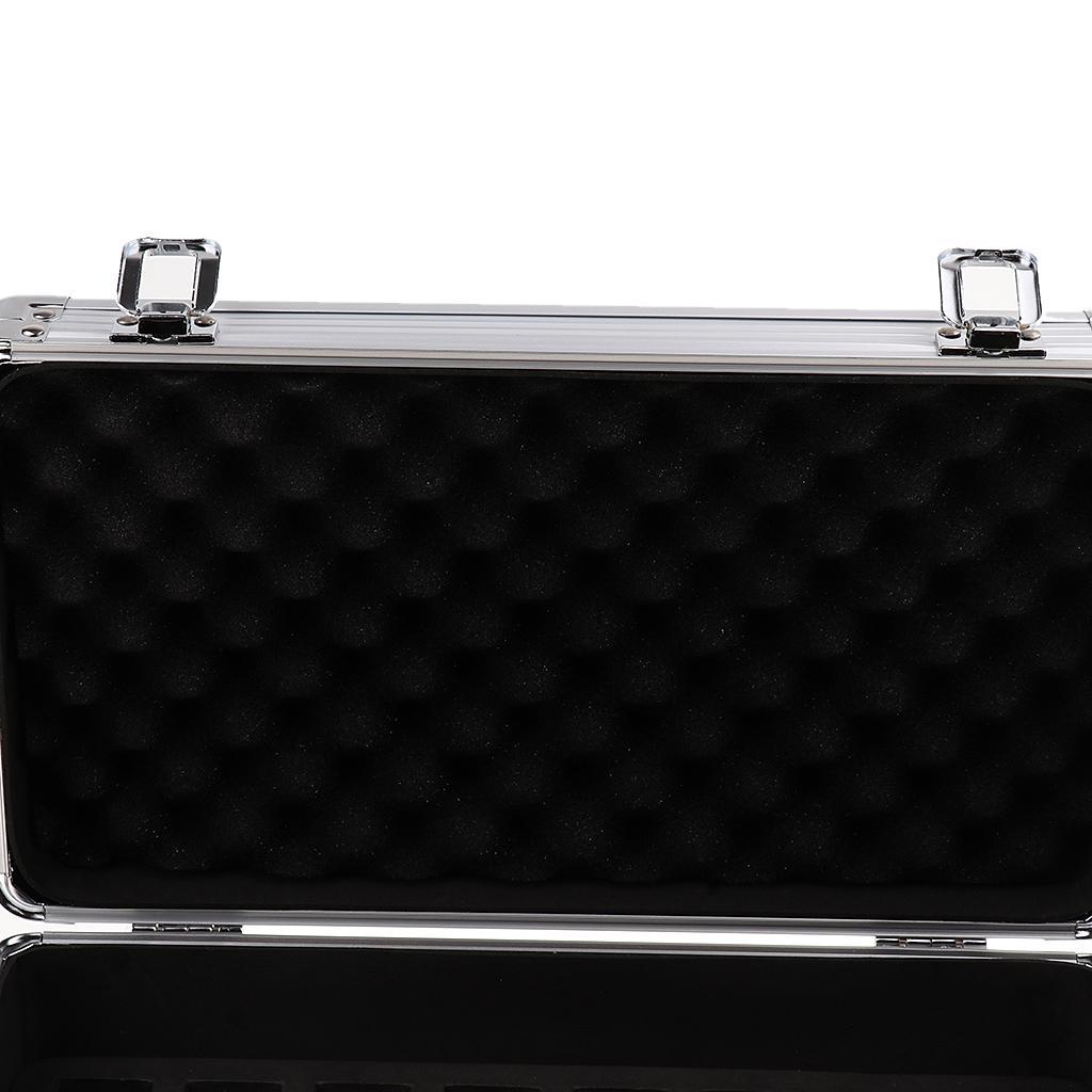 14-Bay 2.5"/3.5" SSD/HDD Protective Storage Carrying Box Aluminum