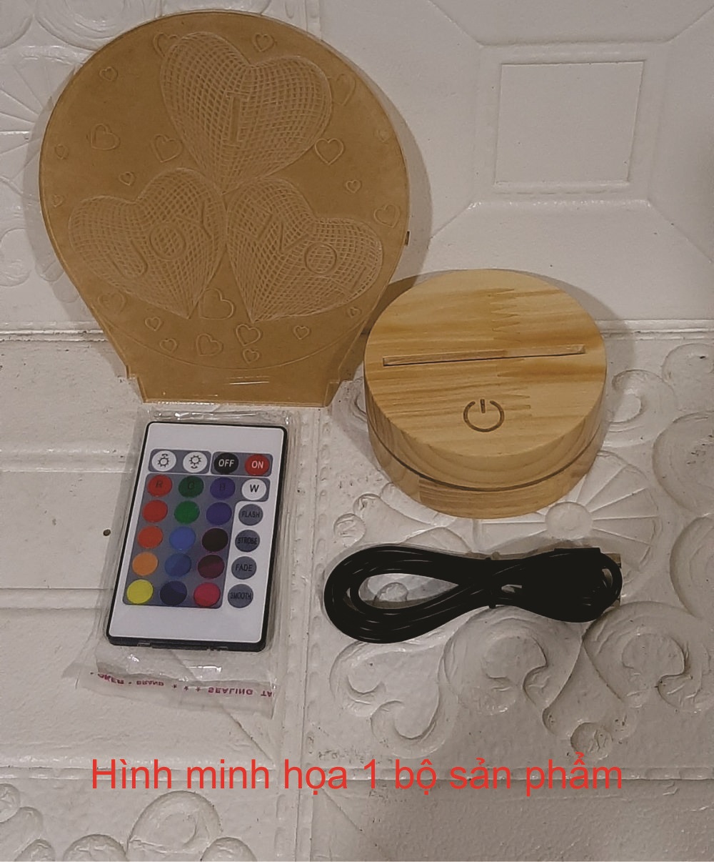 Đèn 3D led hình người tuyết, Đèn trang trí thay đổi 16 màu