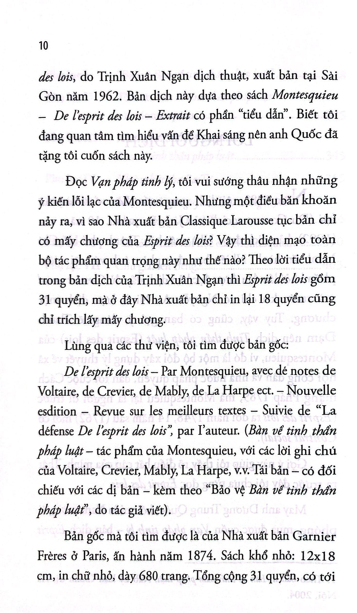 Bàn Về Tinh Thần Pháp Luật (Tái Bản 2023)
