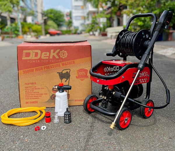 MÁY RỬA XE 3400W CÓ CHỈNH ÁP DK-3400SQ DEKO - HÀNG CHÍNH HÃNG