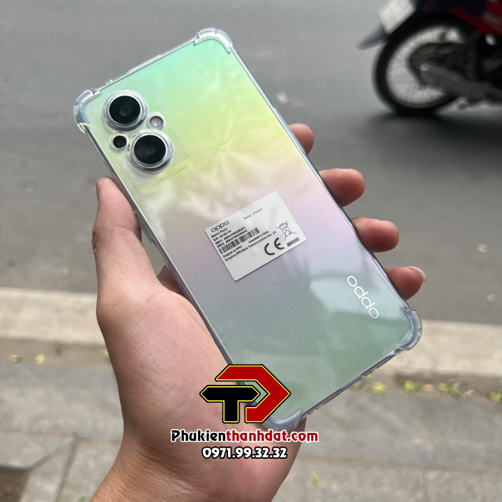 Ốp lưng cho OPPO Reno8 Z 5G trong suốt chống sốc bảo vệ camera sau