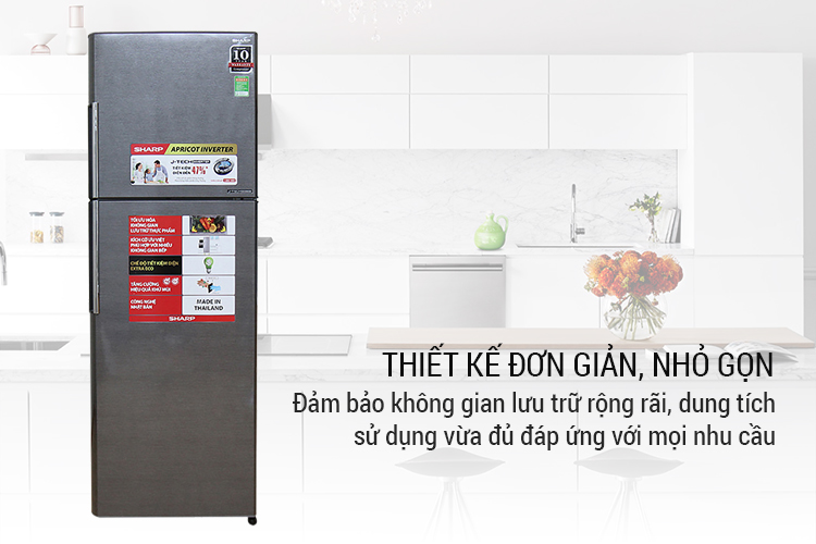Tủ lạnh Sharp Inverter 315 lít SJ-X346E-DS