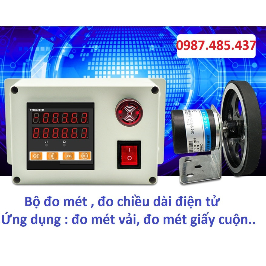 Đồng hồ đo chiều dài mét vải dạng điện tử cao cấp - ứng dụng đo chiều dài