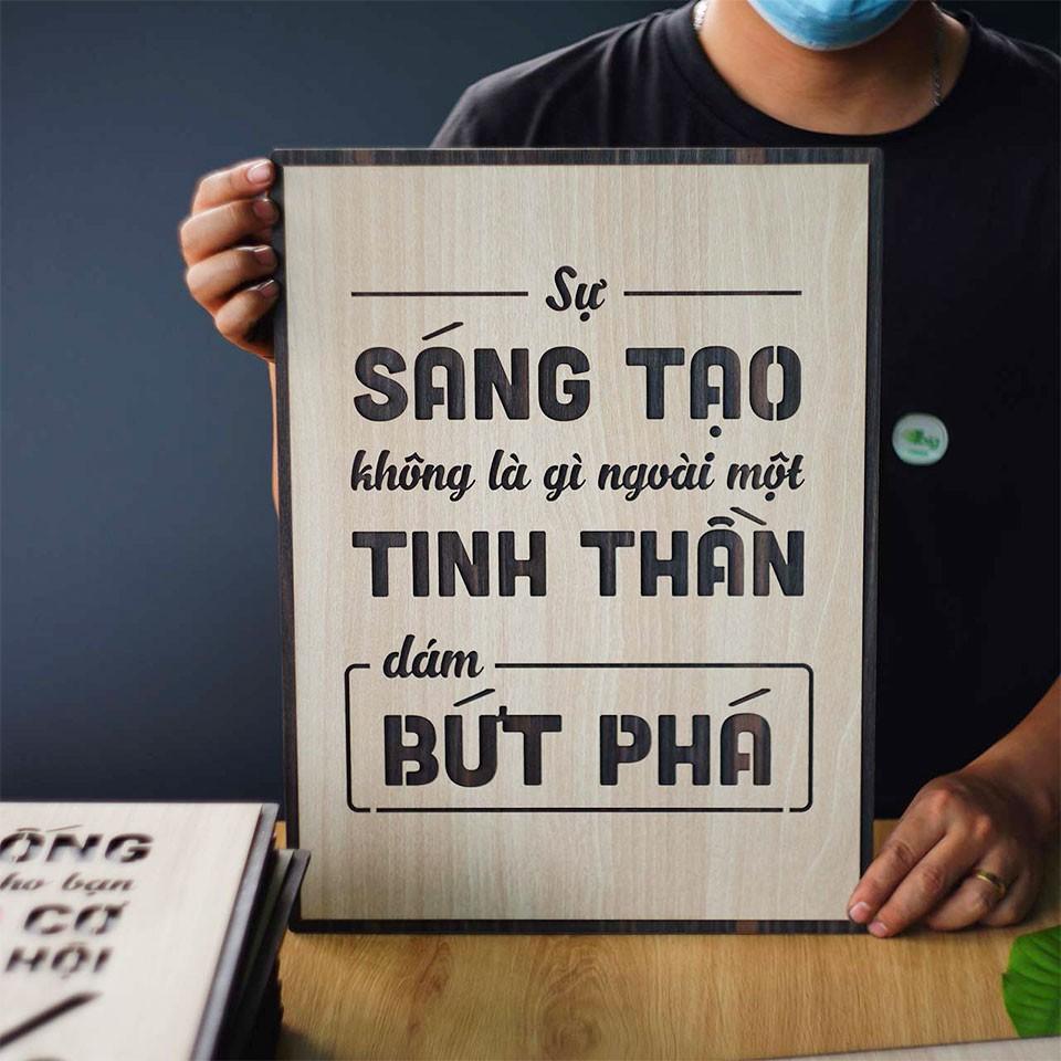 Tranh động lực trang trí văn phòng - Sự sáng tạo không là gì ngoài một tinh thần dám bứt phá