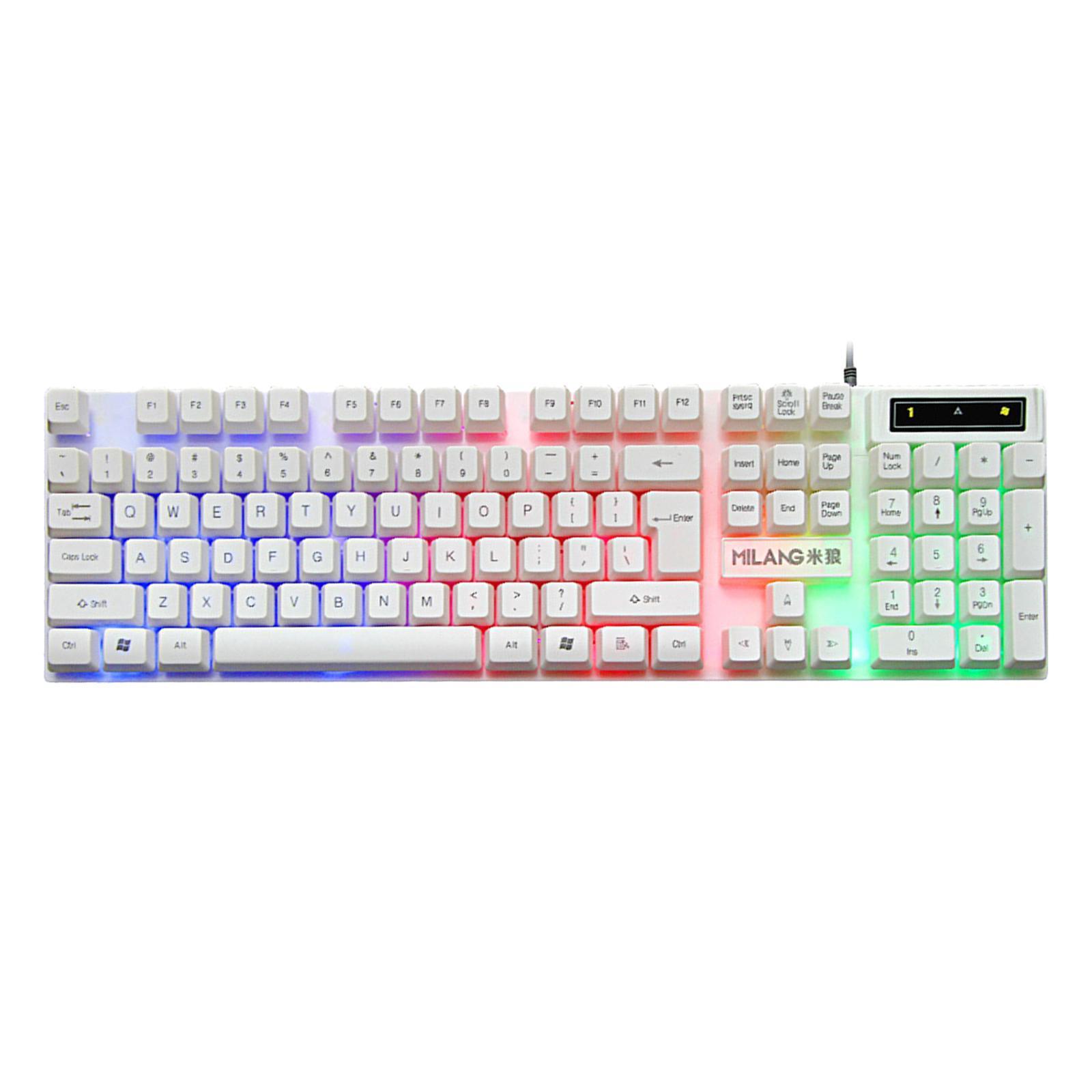 RGB Backlit Mechanical Gaming Keyboard 104 Keys USB