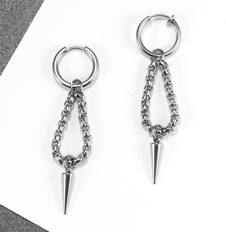 Bông tai mũi nhọn style Unisex Hàn Quốc