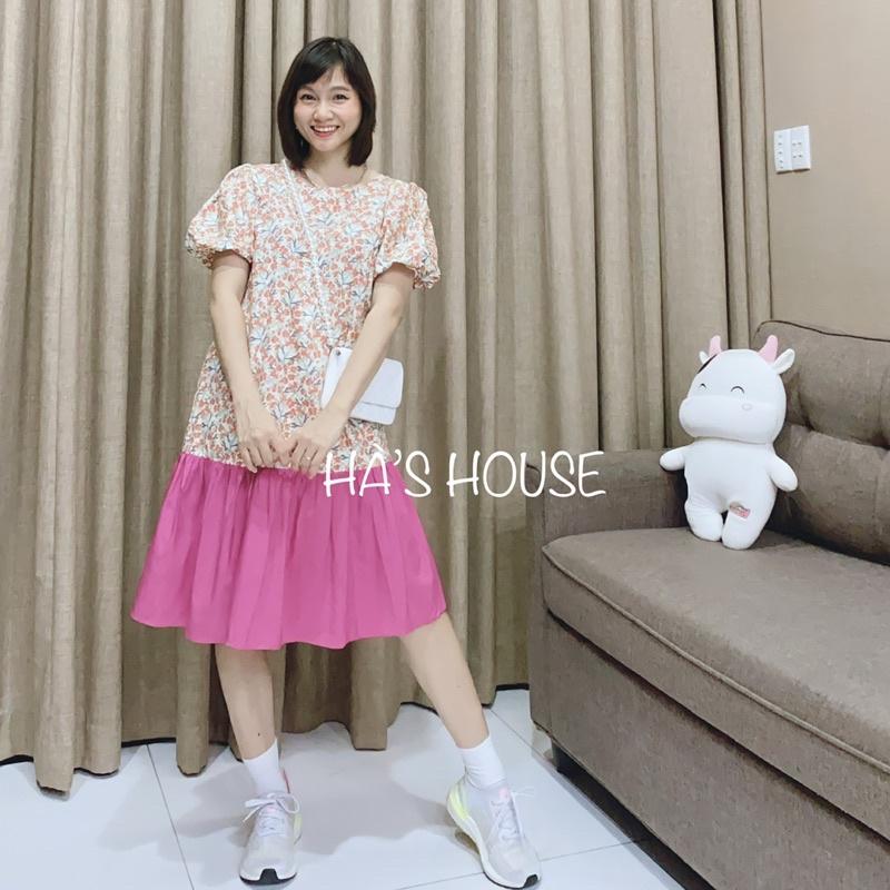 Đầm babydoll phối màu dễ thương