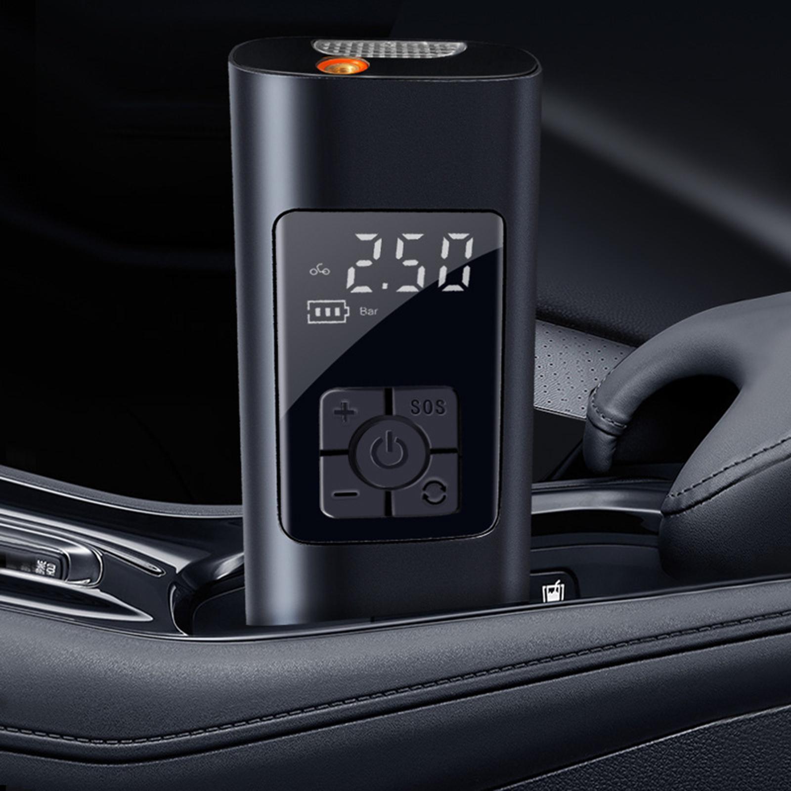 Tire Inflator Portable Air Compressor, Tire Inflator, Tire Pump with Pressure Gauge, LED Light, Air Pump for Car Tires, Bicycles and Other Inflatables