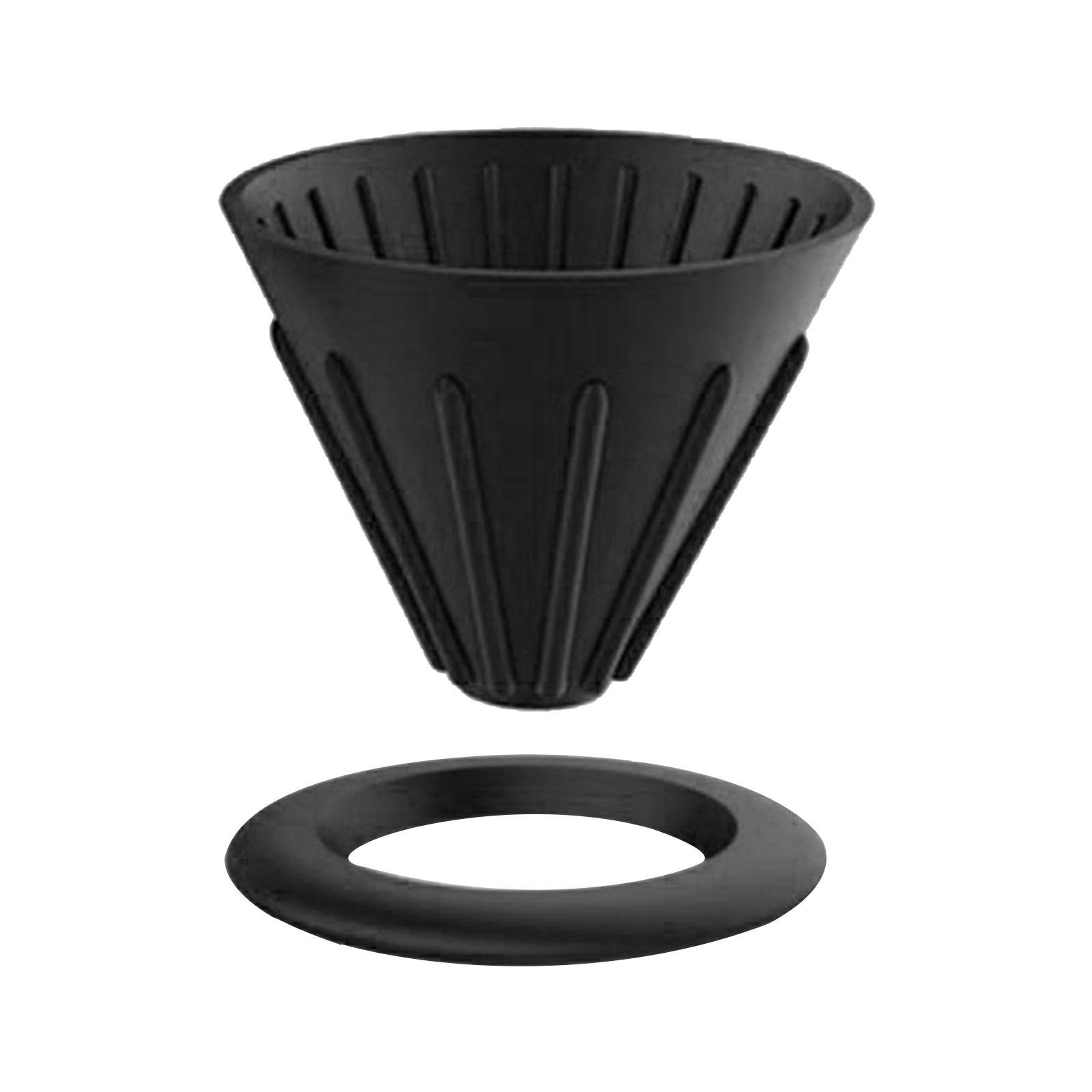2 Pieces Foldable Silicone Coffee Dripper Coffee Filter Cup for Home Office