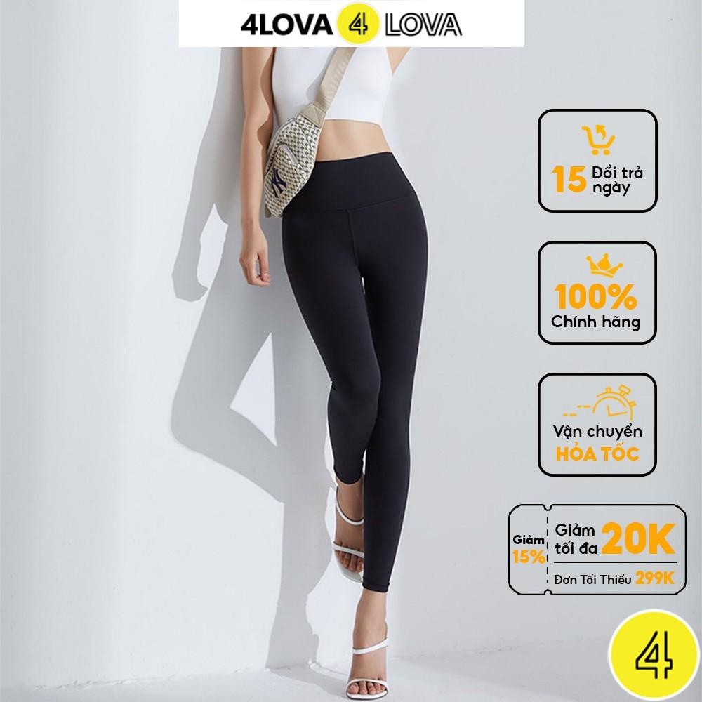 Quần legging nữ nâng mông 4LOVA dáng dài cạp cao giữ nhiệt, chất umi Hàn loại 1