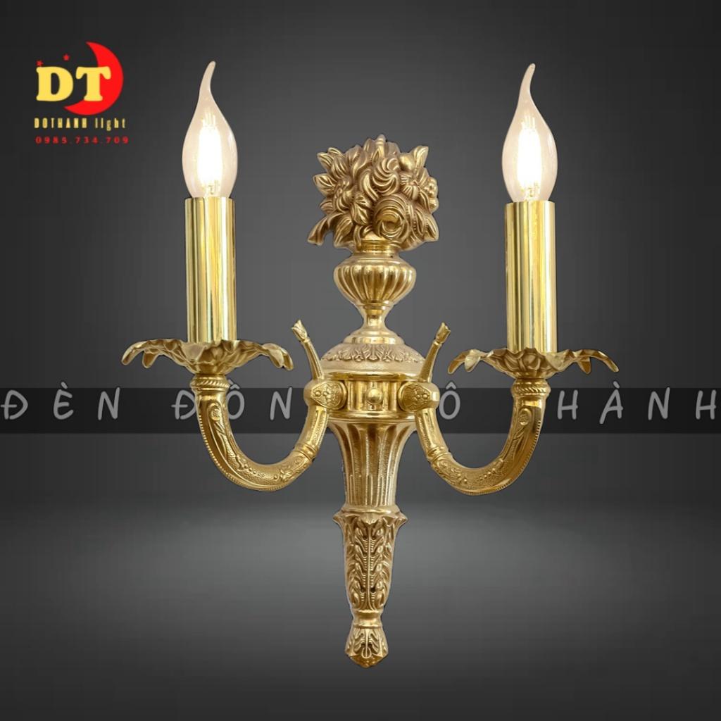 Đèn tường nến đồng cổ điển hi lạp sang trọng HTLQ DTD