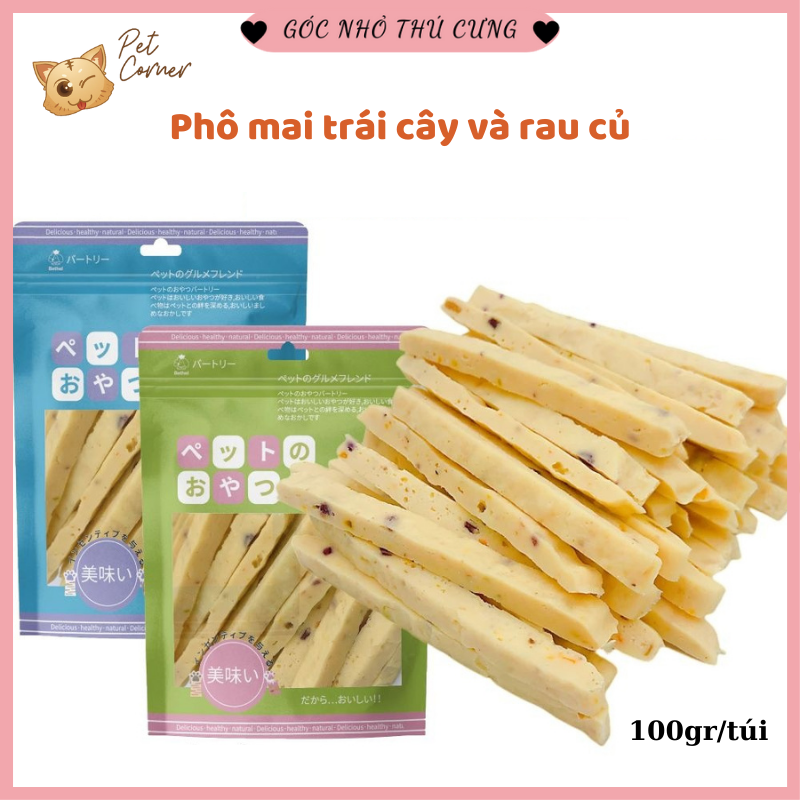 Bánh thưởng phô mai béo ngậy, giàu dinh dưỡng cho thú cưng (Snack cho chó mèo nhiều vị)