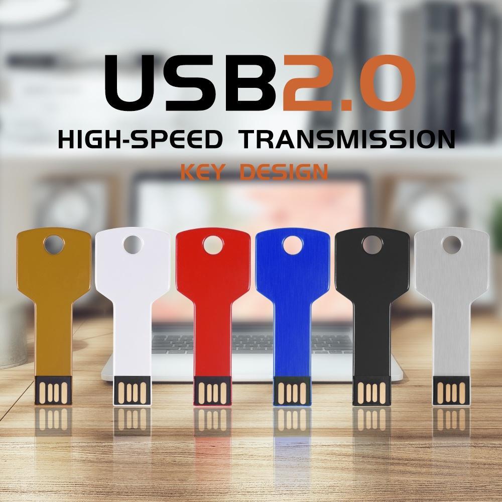 Usb Lưu Trữ Dữ Liệu 64GB 32GB Hình Chìa Khóa Tiện Dụng