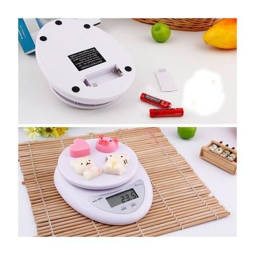 Cân Tiểu Ly 5 Kg Electronic Kitchen Scale - Cân Thực Phẩm Gia Vị Nhà Bếp Tiện Dụng AT0230