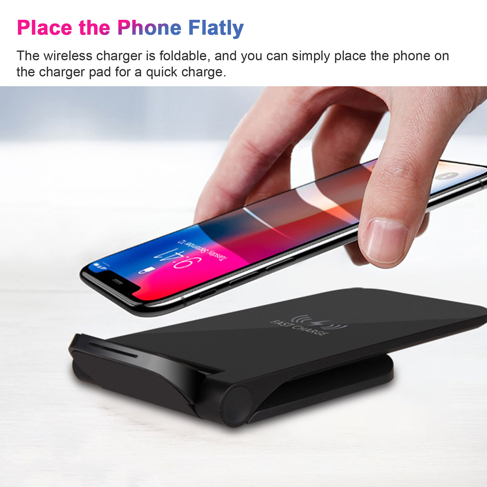 Bộ Sạc Không Dây 15w Với Đế Sạc Dọc Nhanh Không Dây Hỗ Trợ QI Cho IPhone 12 11 Pro Samsung S20 Plus