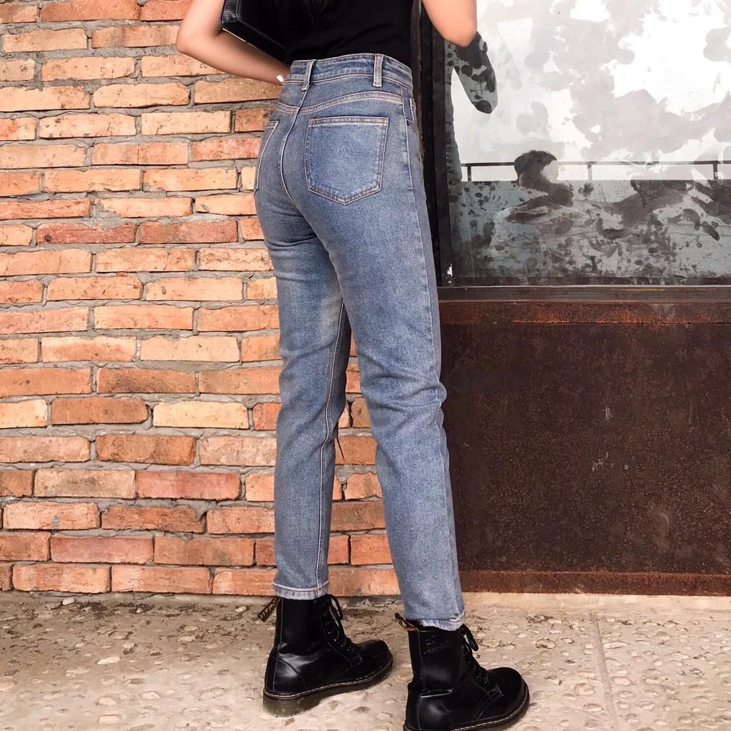 Quần Baggy Jennie mới màu xanh ximang 20decemberjeans mã 239