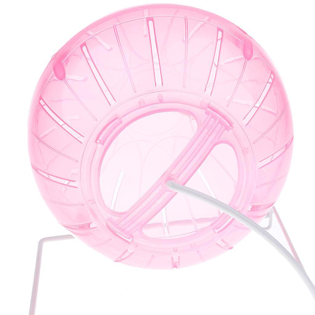 2Pcs Pet Hamster Exercise Ball Running Ball with Iron Stand & Pet Bathroom
