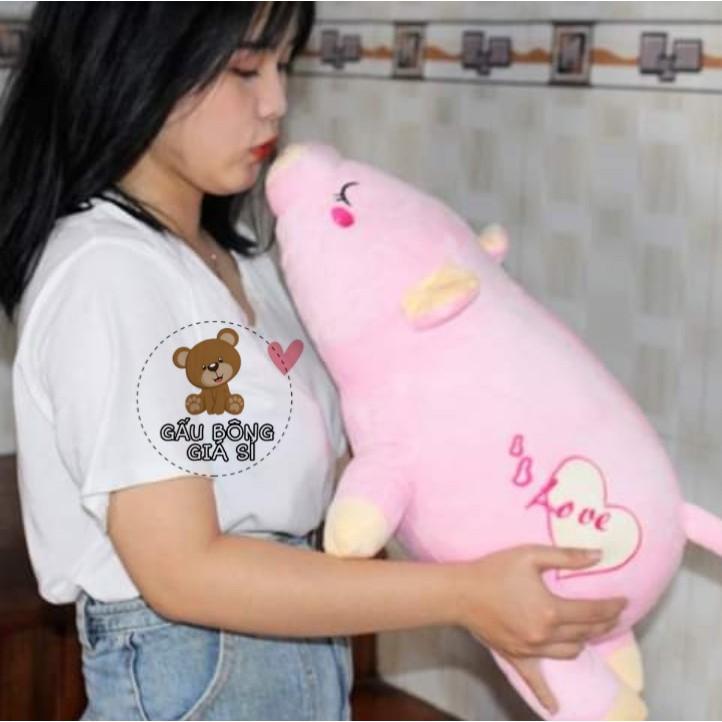 GẤU BÔNG HEO LƯỜI (40CM) CHO BÉ 1 TUỔI