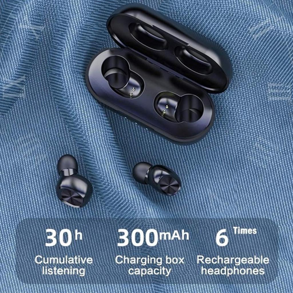 Bluetooth 5.0 Wireless Earphone, Sport Headset Ear In Headset With Portable Charging Case, Built-in Microphone, Auto Pairing, For Running
