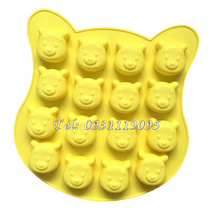 Khuôn silicon 16 Gấu Pooh – Mã số 1453