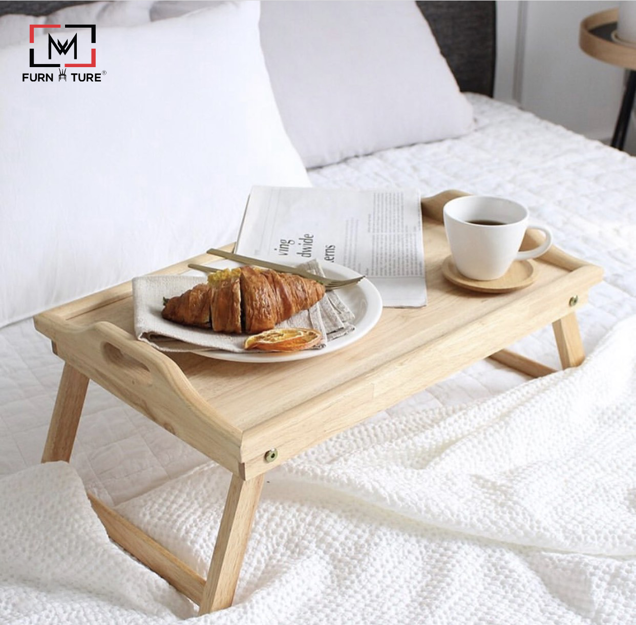 BÀN ĂN TRÊN GIƯỜNG GẮP GỌN TIỆN LỢI - B TRAY MINI