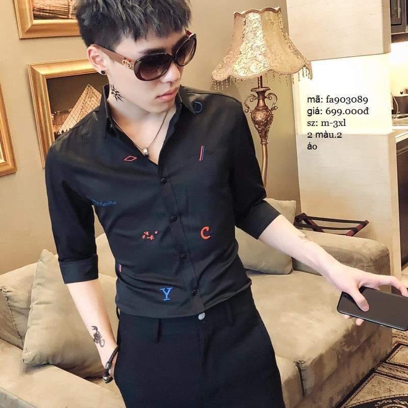 Áo sơ mi nam họa tiết thời trang HOT