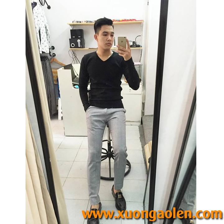 Áo len nam cổ tim nhiều mầu 2020 - xuongaolen.com M9
