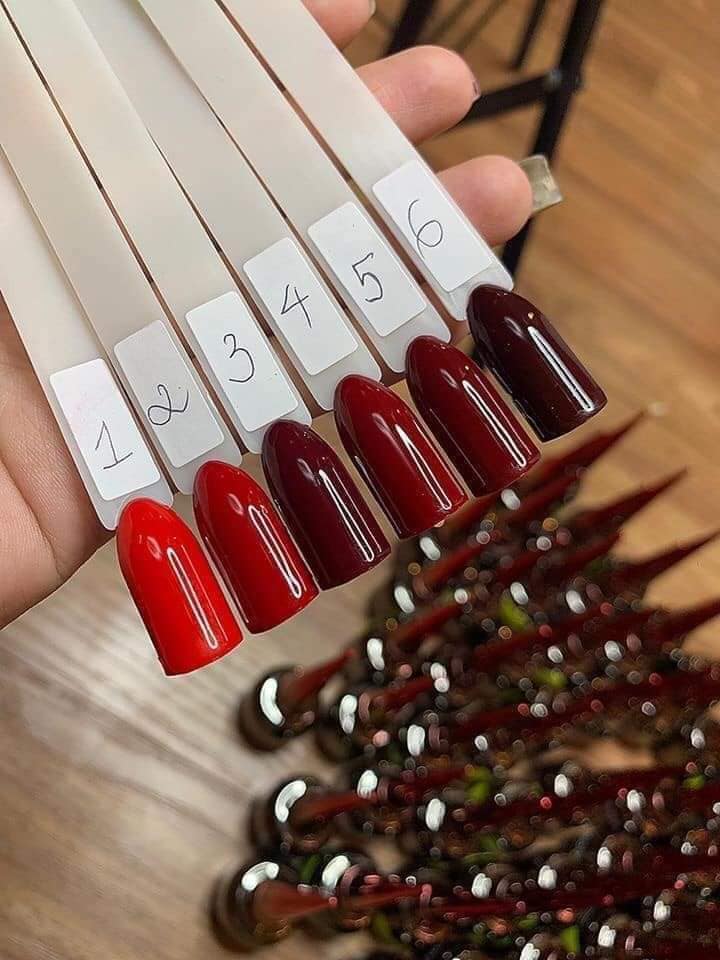 Set sơn đỏ làm móng tay siêu hot