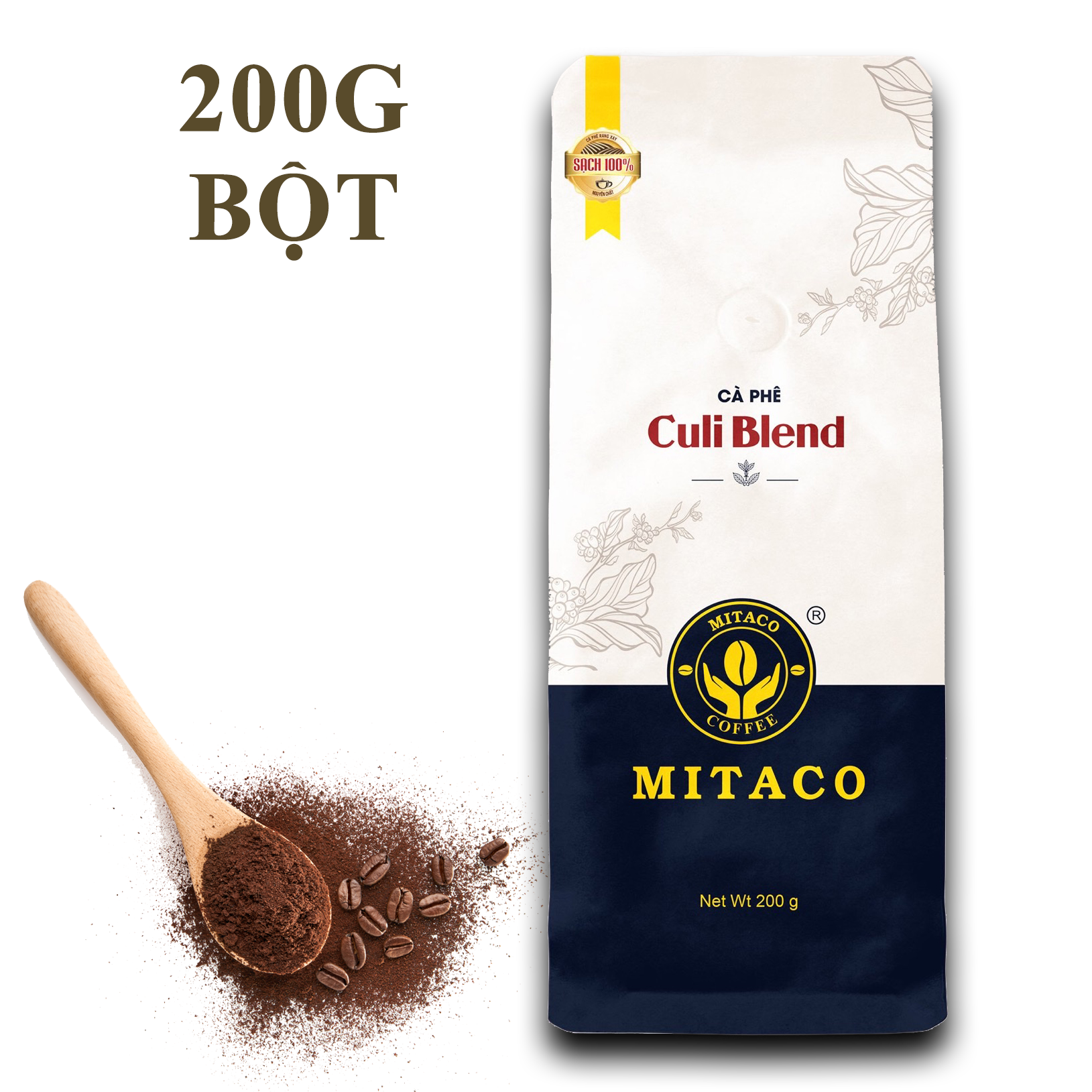 Cà Phê Culi Blend Nguyên Chất MITACO COFFEE (Gói 200g)