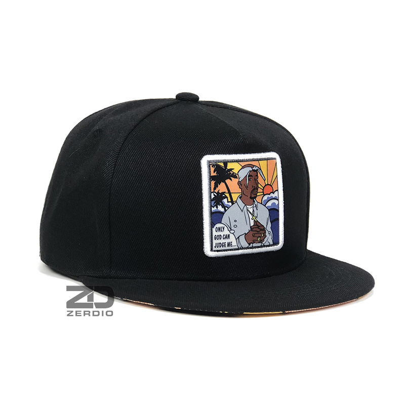 Nón Snapback hiphop nam nữ màu đen phong cách thời trang cá tính