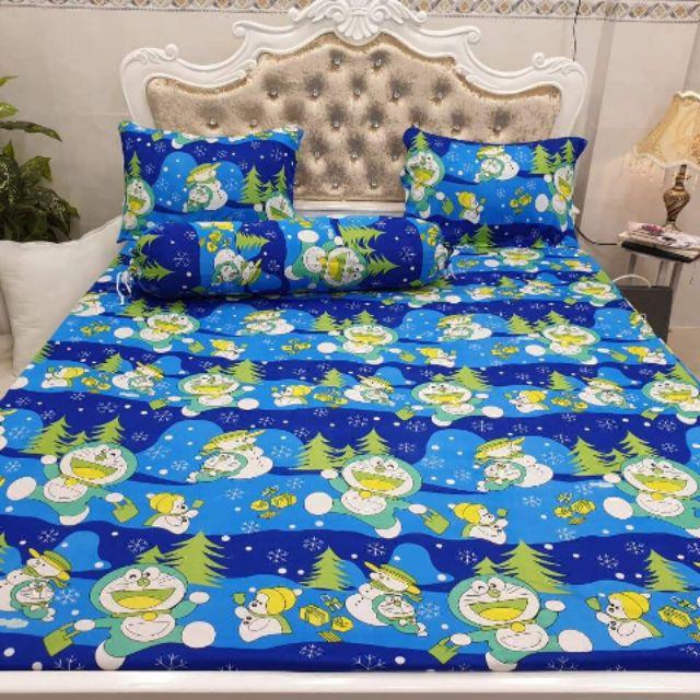 COMBO SET GA GỐI CHỐNG THẤM  - HÌNH DOREMON