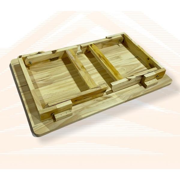 Bàn Gỗ Đa Năng Chân Xếp, Bàn trà chữ nhật sofa/cafe ngồi bệt gấp gọn gỗ tự nhiên