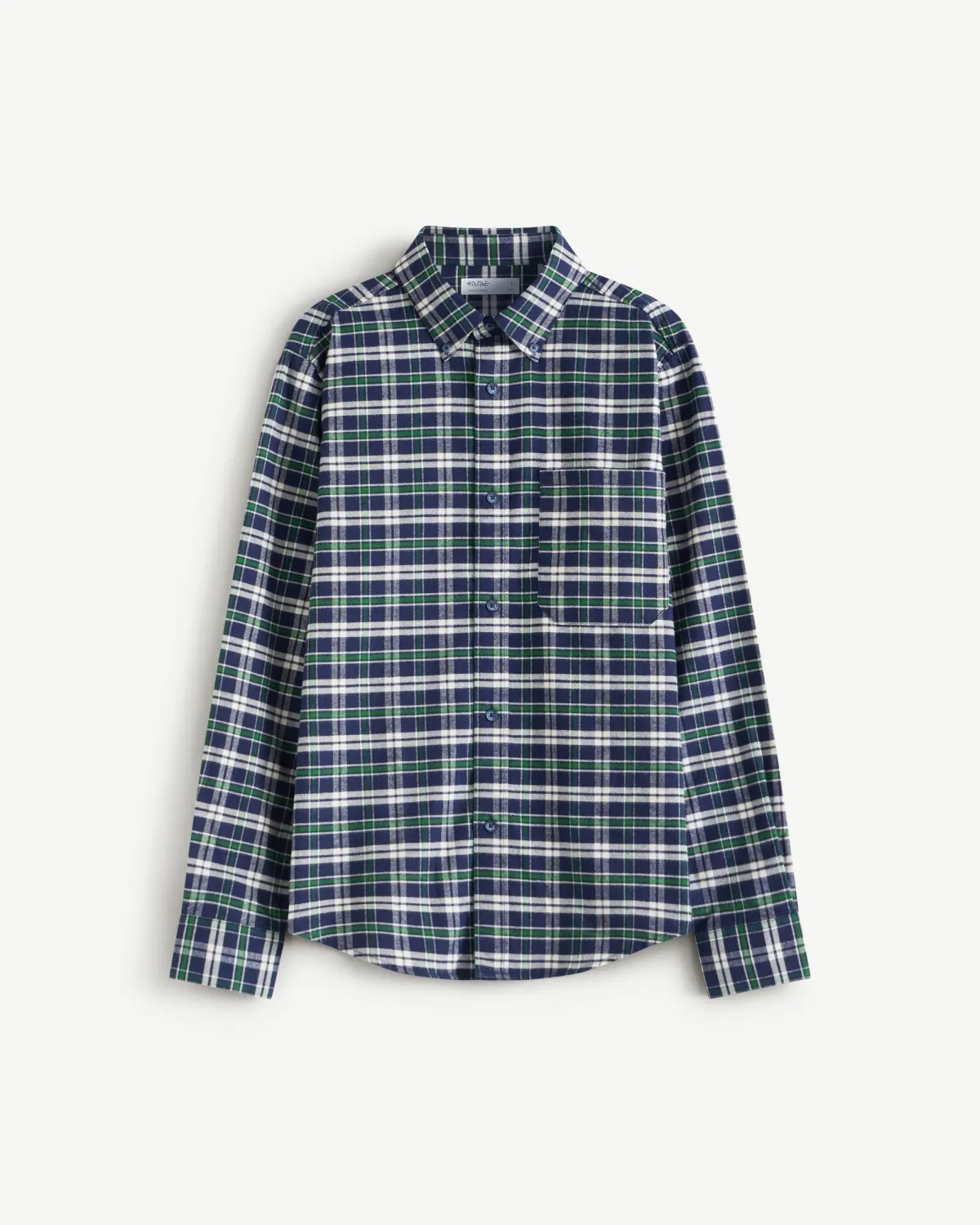 Áo sơ mi caro nam vải flannel. Fitted - ROUTINE 10F25SHL001