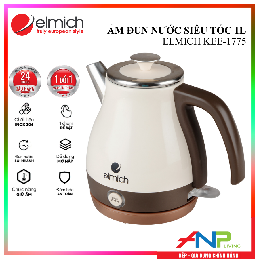 Ấm đun siêu tốc Elmich KEE-1775 - Hàng Chính Hãng