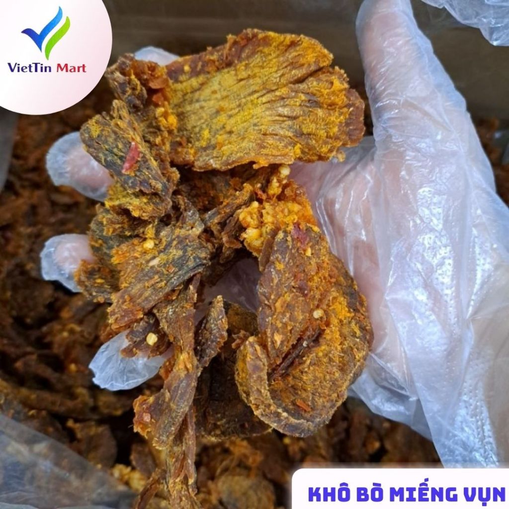 Khô Bò Vụn Miếng Lớn vị cay Viettinmart 250g