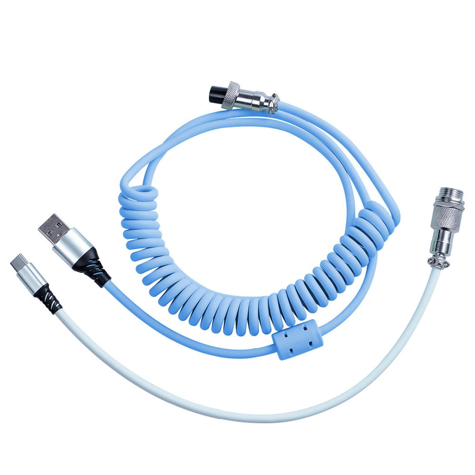 1.7M   Cable Detachable Spiral for Gaming Keyboard  Cable